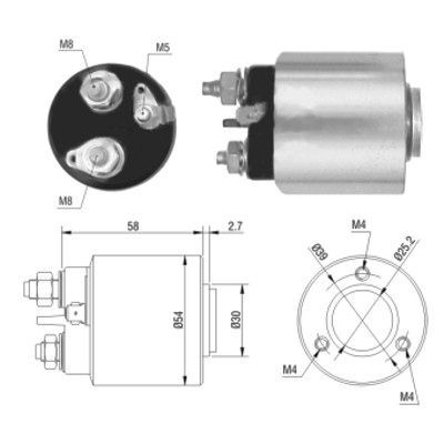 MEAT & DORIA solenoidinis jungiklis, starteris 46013